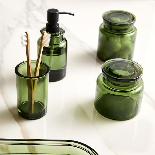 Apothecary Glass Bath Accessories West Elm