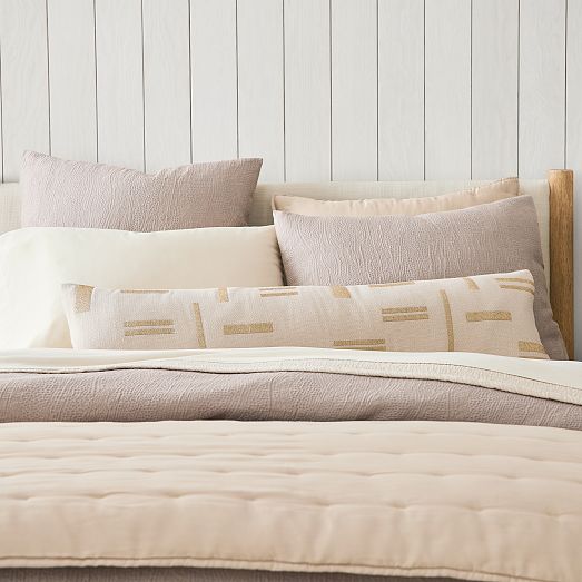 Silky TENCEL™ & Cotton Matelasse Duvet Cover & Shams West Elm