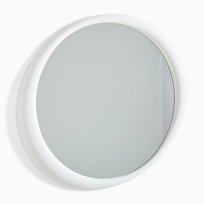 White Plaster Arch Wall Mirror - 40" | West Elm