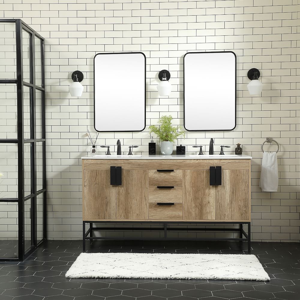 Bradshaw Double Bathroom Vanity, 60" West Elm