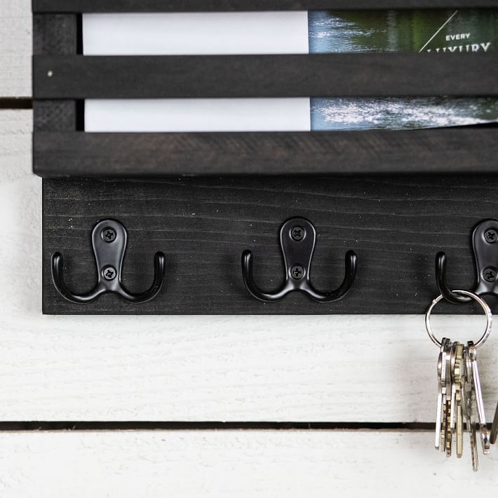 The McGarvey Workshop Coat Hooks Mail Holder