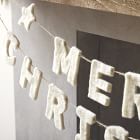 merry christmas garland west elm