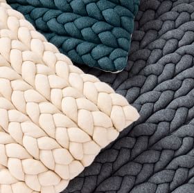 Chunky Bobble Knit Pillow Cover