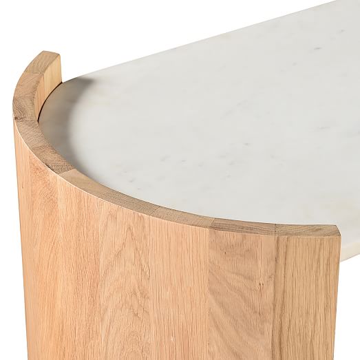 Curved Wood Legs Console Table (50") West Elm