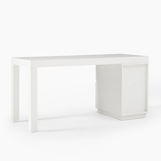Parsons File Cabinet Desk Set (62") | West Elm
