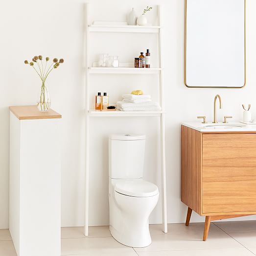 Modern Leaning Over-The-Toilet Cubby | West Elm