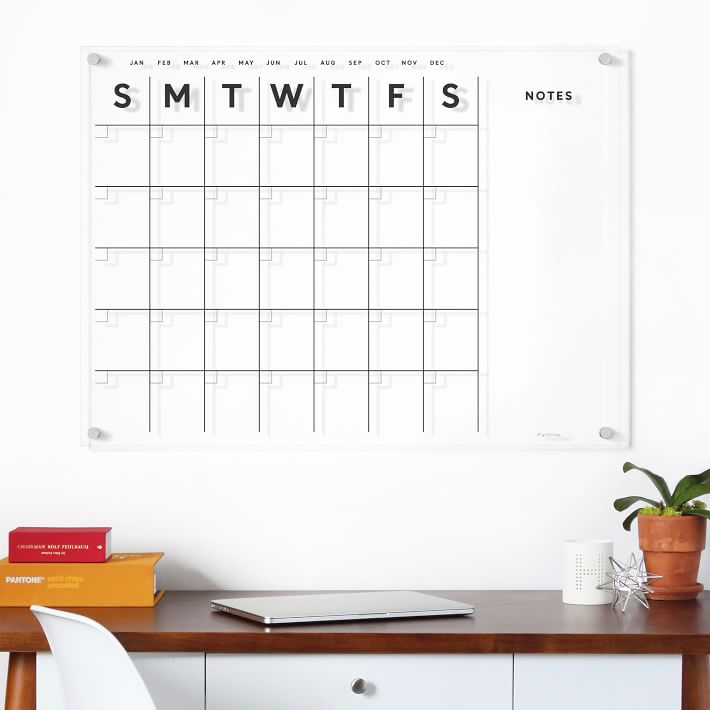 Girl Friday Acrylic Calendar - Side Notes | West Elm