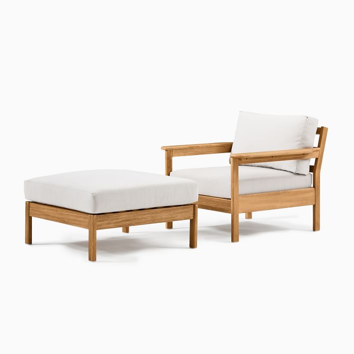 Playa Outdoor Lounge Chair & Ottoman Set West Elm