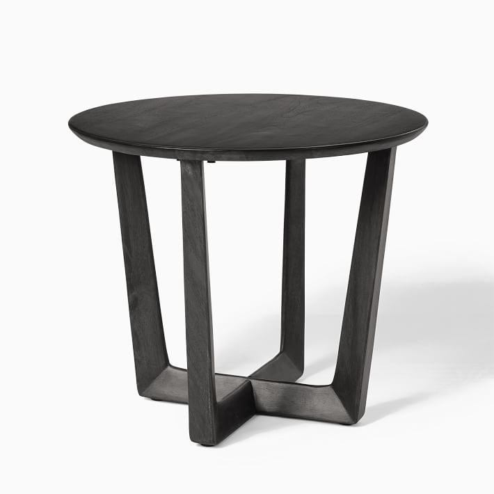 Brown wood deals side table