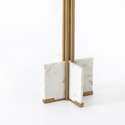 Marble & Brass End Table West Elm