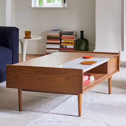 Mid-Century Pop-Up Coffee Table | Modern Living Room Furniture | West Elm