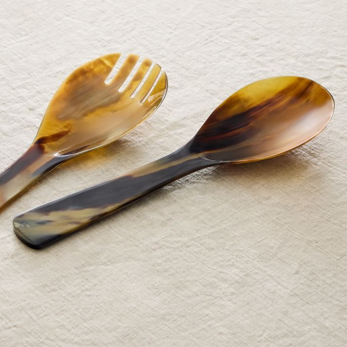 Natural Horn Serving Utensils (Set of 2) West Elm
