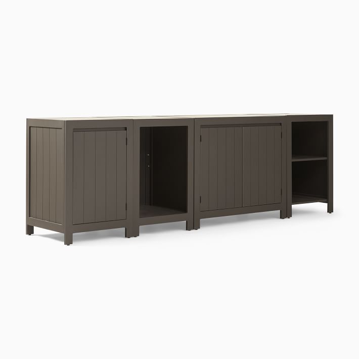 Portside Aluminum Outdoor Double Kitchen Set West Elm