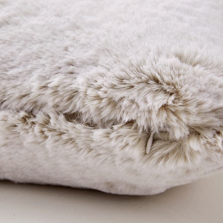 Faux Fur Chinchilla Pillow Cover