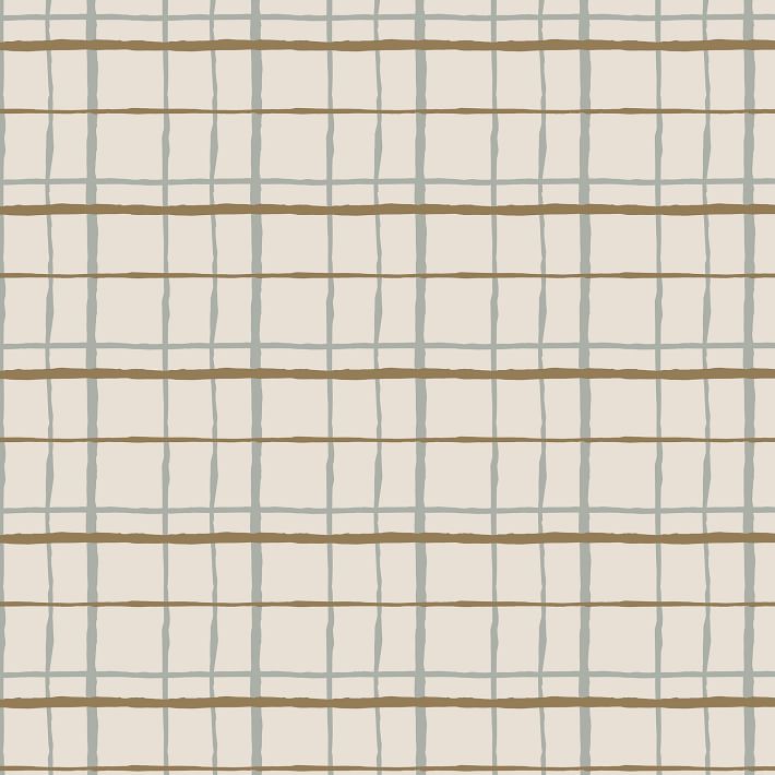 Plaid Removable Wallpaper West Elm