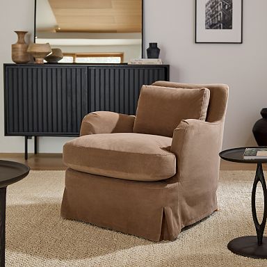 Rolled arm chair discount slipcover