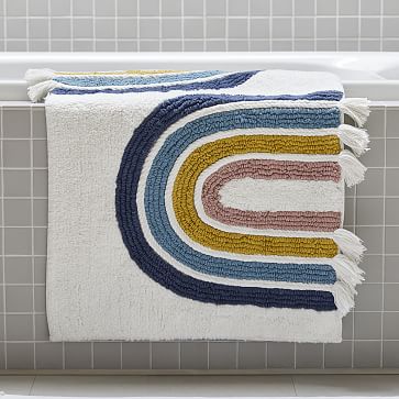 Organic Tufted Stripe Bath Mat