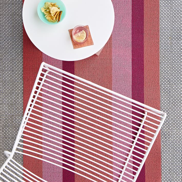 Chilewich Bold Striped Shag Mat West Elm