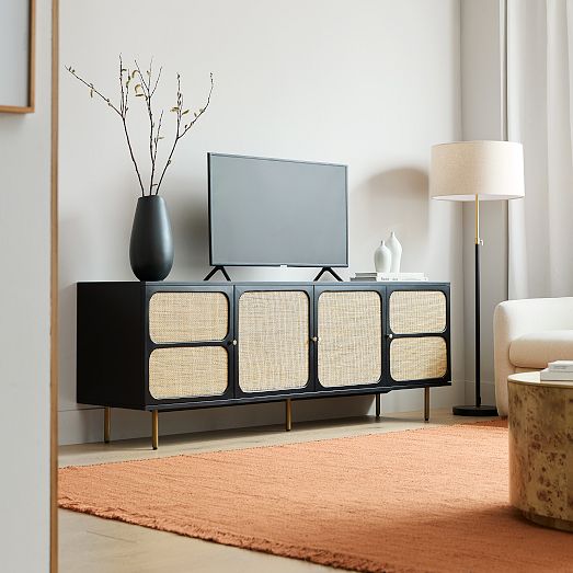 Ida Woven Media Console (68"–80") | West Elm
