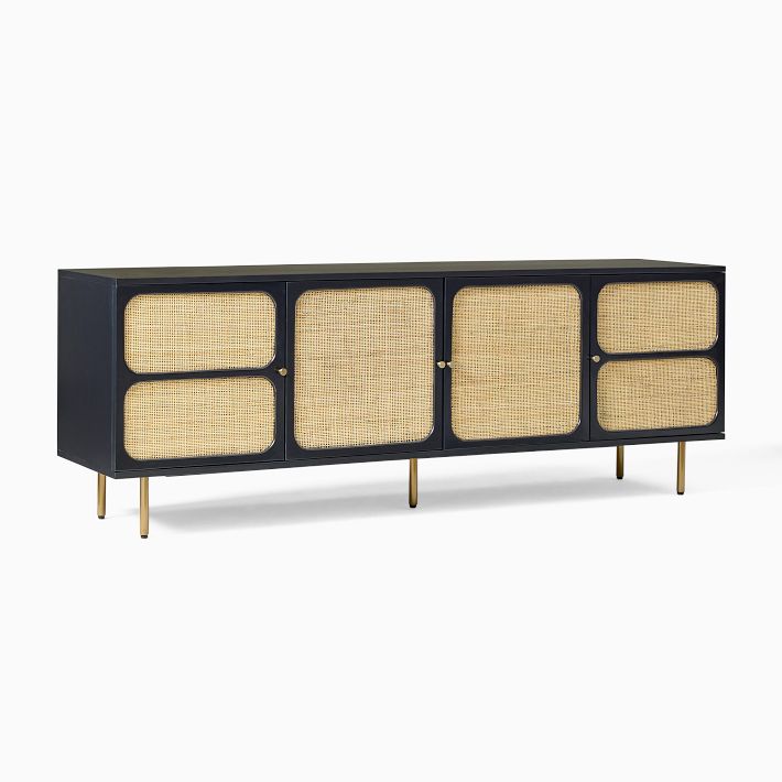 Ida Woven Media Console (68"–80") | West Elm