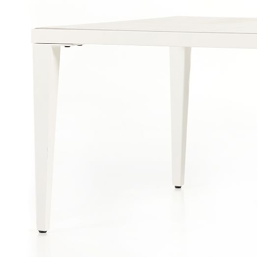 Outdoor Paneled Concrete & Iron Coffee Table West Elm