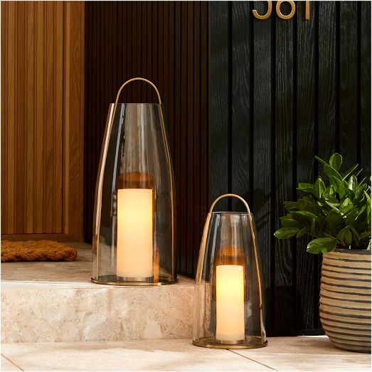 Tall Outdoor Antique Bronze Lanterns