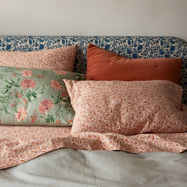 European Linen Cotton Petit Jardin Sheet Set West Elm