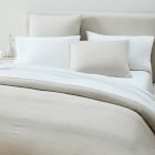 European Flax Linen Graduated Stripe Duvet Cover & Shams | West Elm