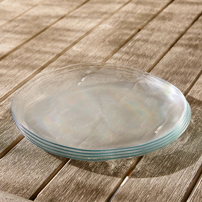 Organic Shaped Outdoor Acrylic Dinner Plate Sets West Elm