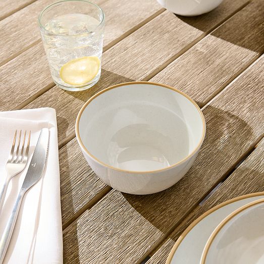 Mill Melamine Outdoor Dinnerware (Set of 16) West Elm