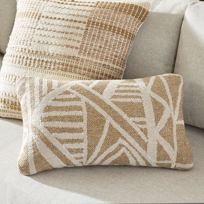 Geo Texture Indoor/Outdoor Pillow Set West Elm