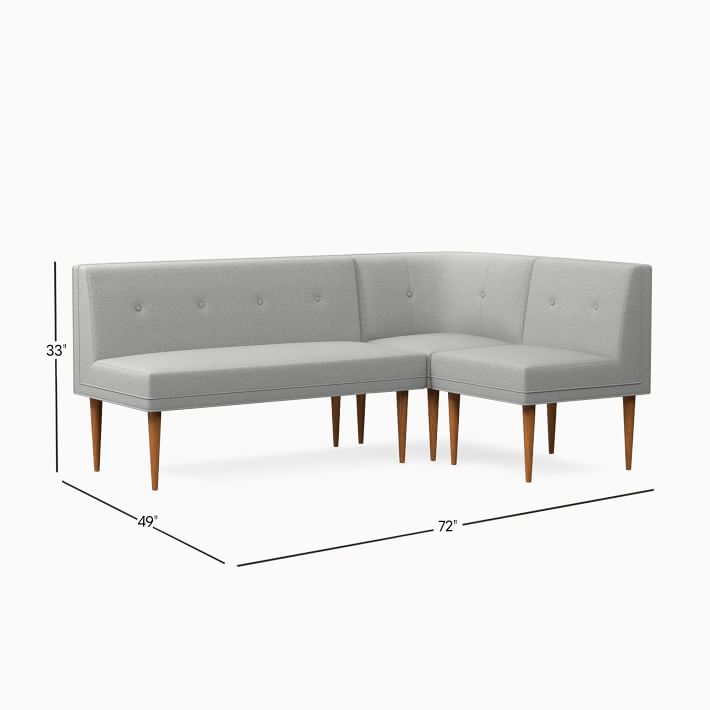 West elm discount mid century banquette