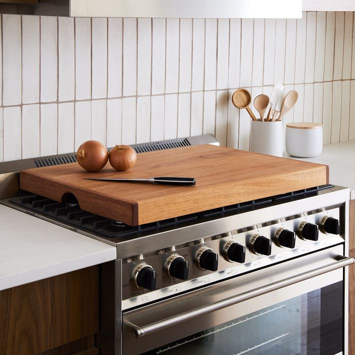 Noodle Board, Farmhouse Stove Top Cover, Wooden Stovetop Cover