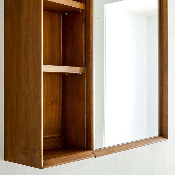 Mid-Century Medicine Cabinet w/ Shelves | West Elm