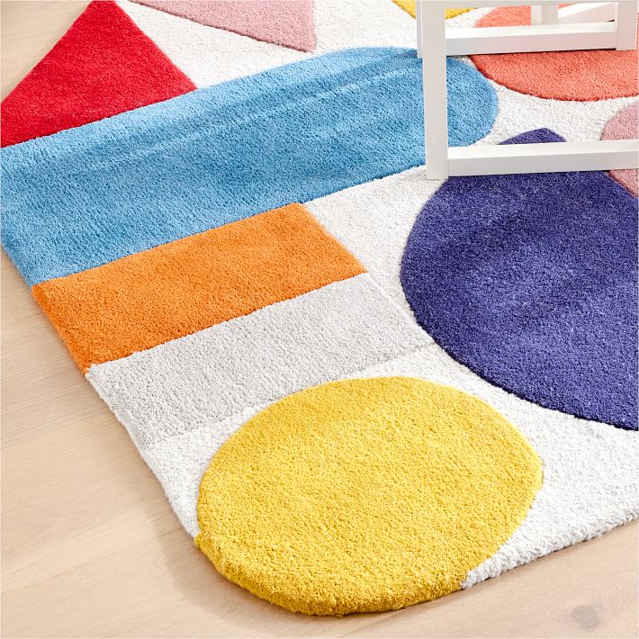 Basic Shapes Easy Care Rug | West Elm