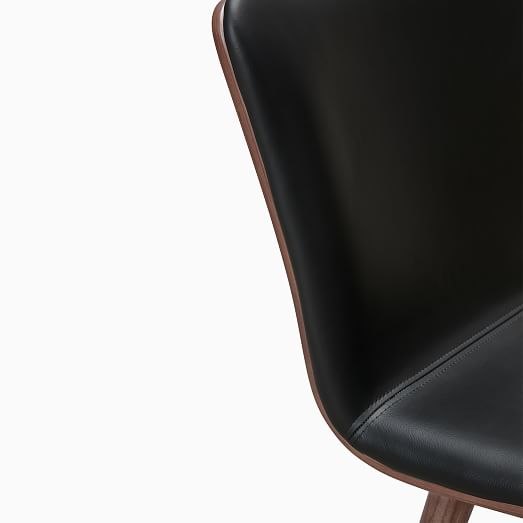 Boulder Leather Dining Chair (Set of 2) West Elm