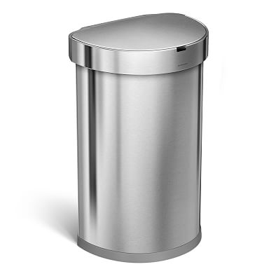 Stainless Steel 16 Gallon Step Trash Can, Home Storage & Organization