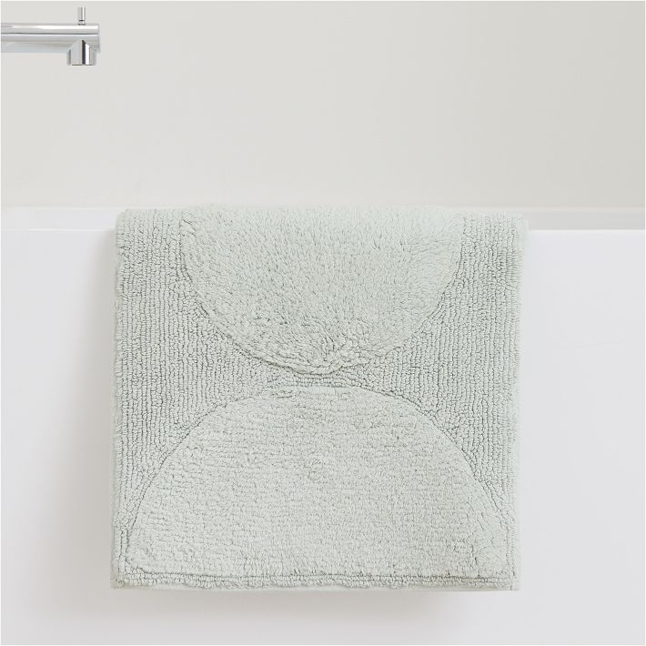 Memory Foam Bath Mat - Freshwater Blue