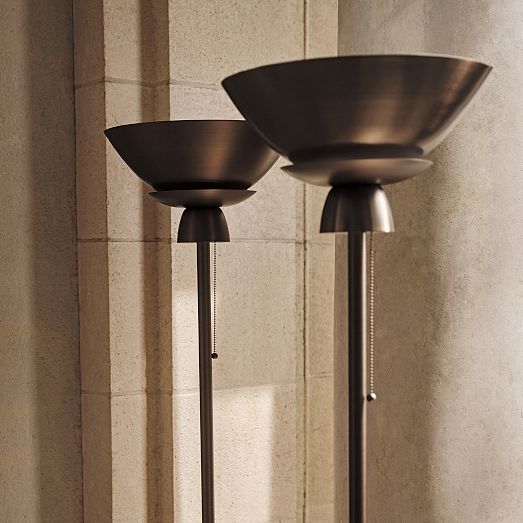 Colin King Torchiere Floor Lamp (72") | West Elm