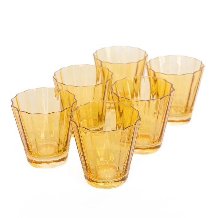 Estelle Colored Glass Sunday Lowball Glass Sets West Elm