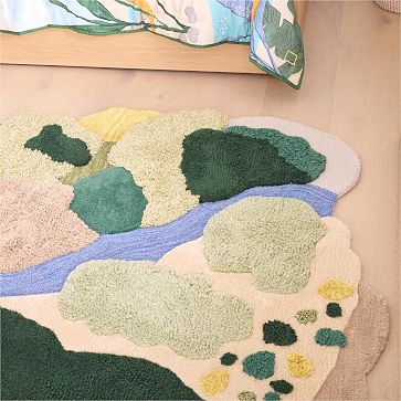 National Geographic Topo Landscape Rug | West Elm