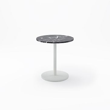 Orbit Faux Marble Restaurant Table - Round | West Elm