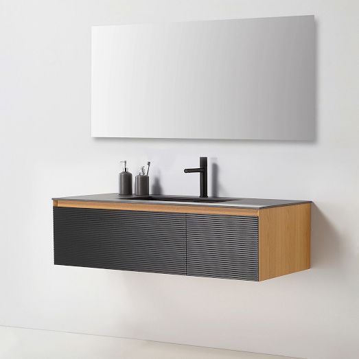 Baylor Floating Open Storage Single Bathroom Vanity (42)