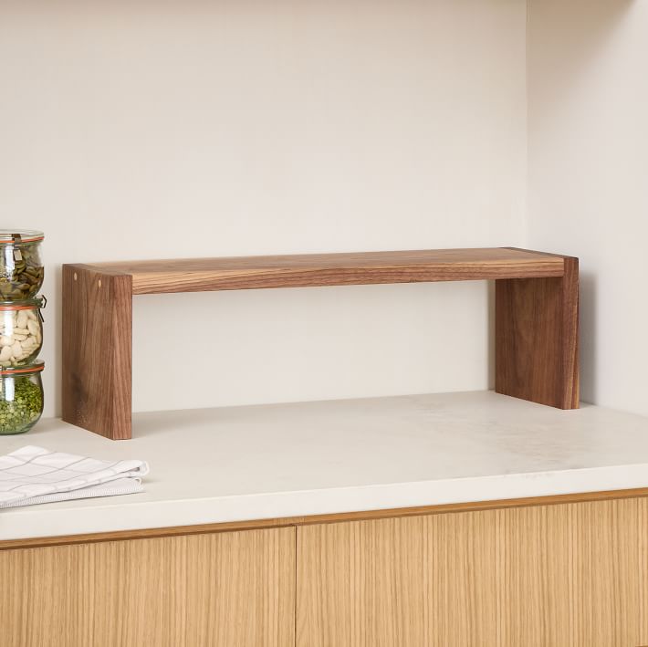 Wood Risers for Decor Display, Bathroom Counter Sink Decor, Dish