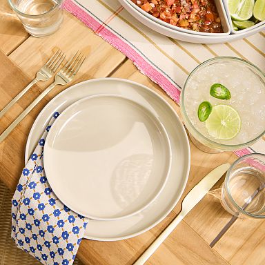 Fortessa Tableware Solutions Melamine Speckled Dinnerware for Camping, 3  Colors on Food52