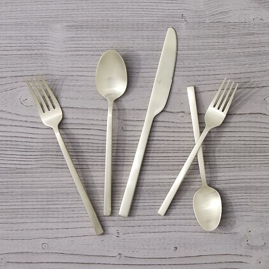 Briggs Flatware Sets Satin West Elm