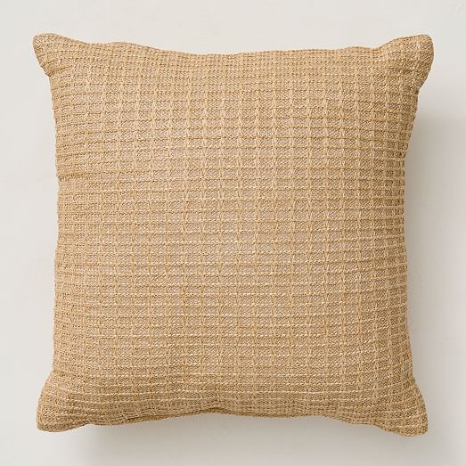 Faux Jute Indoor/Outdoor Pillow West Elm