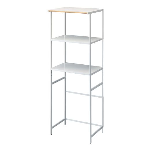 Yamazaki Home 3-Tier Storage Shelf, Steel & Wood, 2 Colors on Food52