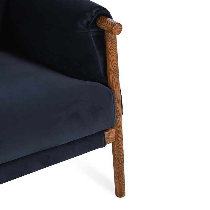Overstuffed Wood Frame Accent Chair West Elm