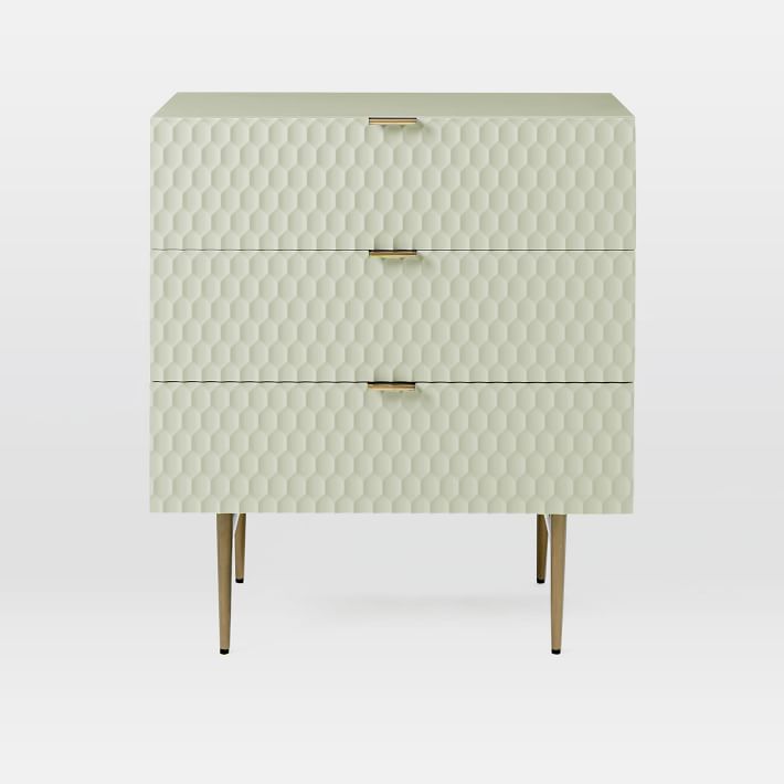 Audrey 3Drawer Dresser Parchment West Elm